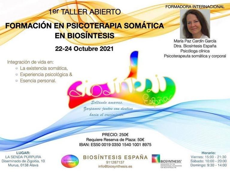 Biosíntesis Psicoterapia Somática FORMACIÓN DE PSICOTERAPIA EN BIOSÍNTESIS